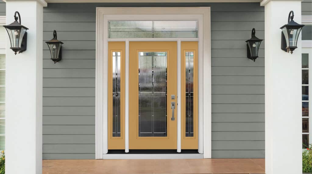 Front doors are available in San Antonio in custom sizes with transoms and side lites.